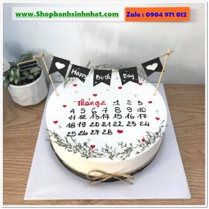 Bánh Sinh Nhật Cuốn Lịch - CL91